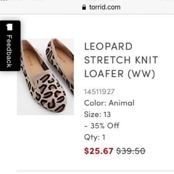 leopard stretch knit loafer